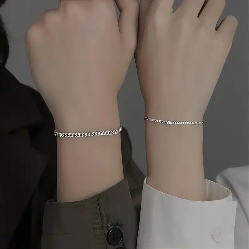 Steel Couple Bracelets Boys and Girls