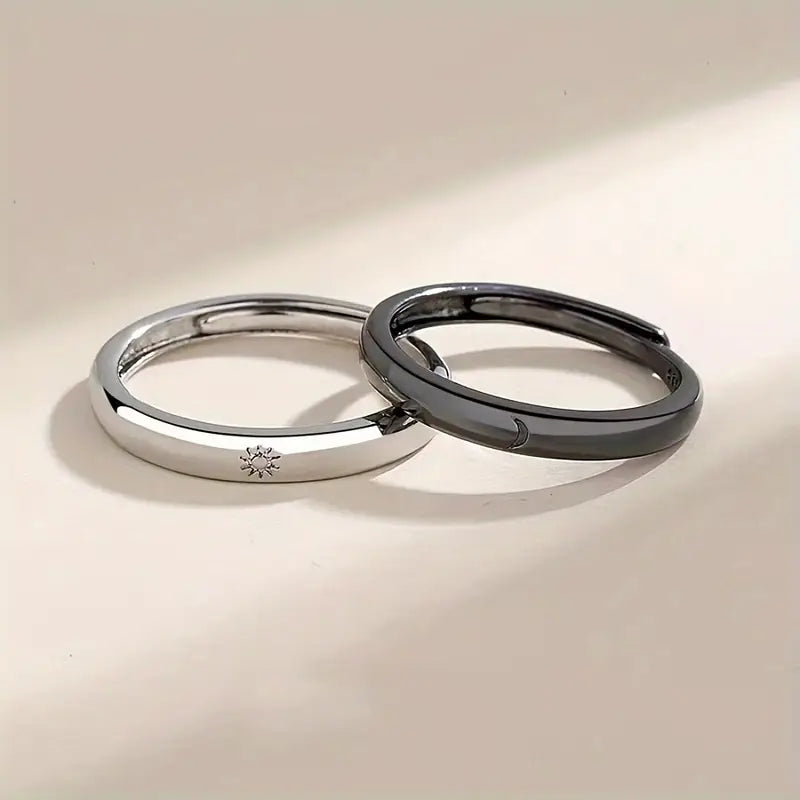 Ring Set, 2 Adjustable Open Rings