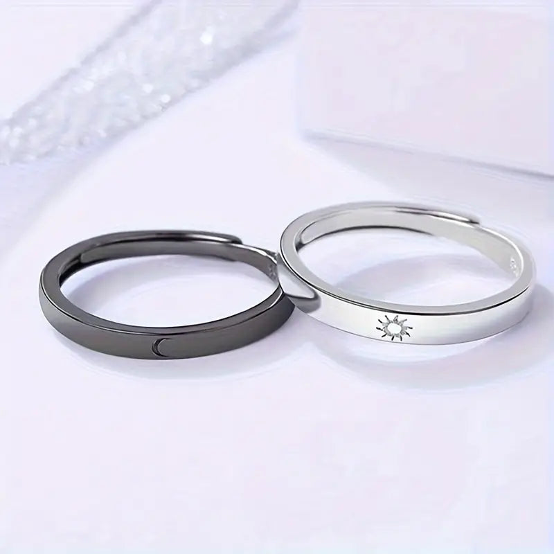 Ring Set, 2 Adjustable Open Rings