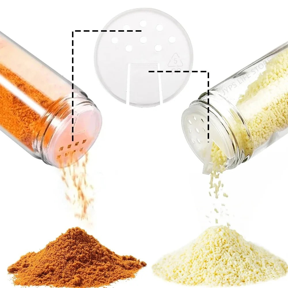 12 pcs Glass Spice Jars