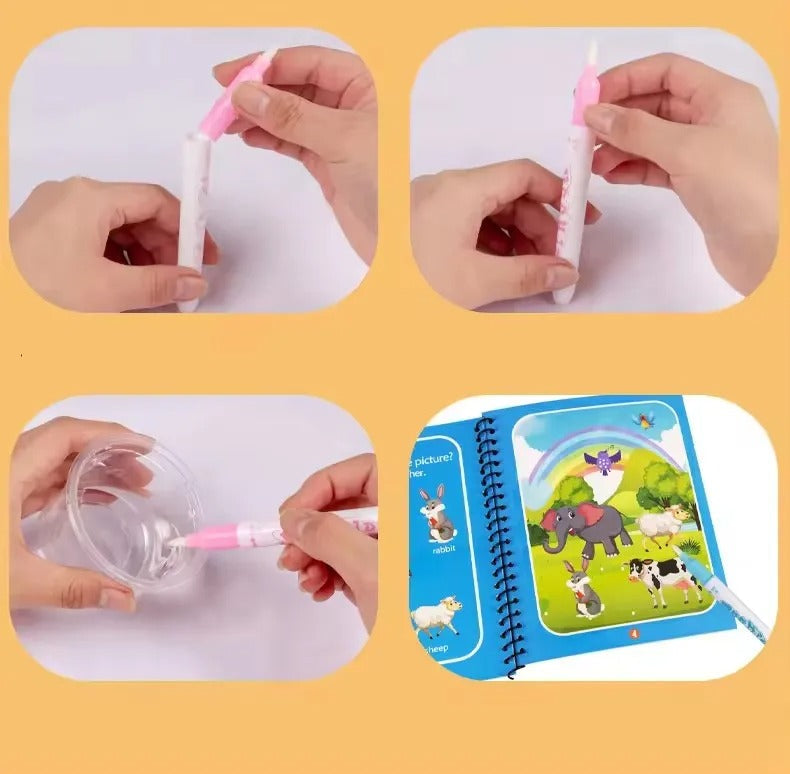 Magical Book Water Drawing